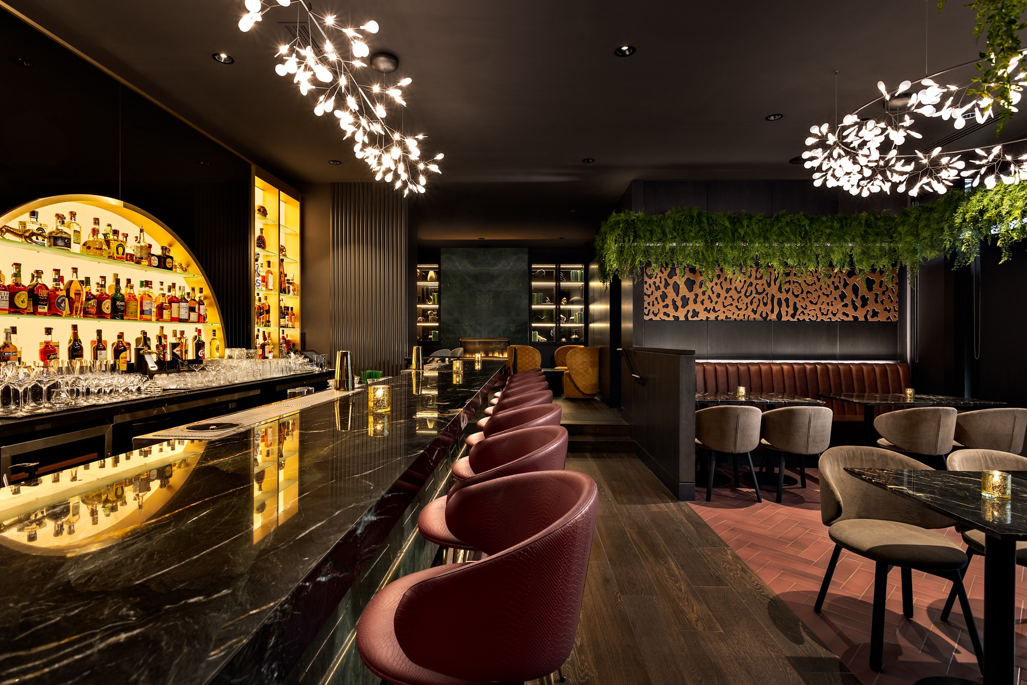 Miraas Restaurant Downtown Vancouver bar and dining room on Denman Street