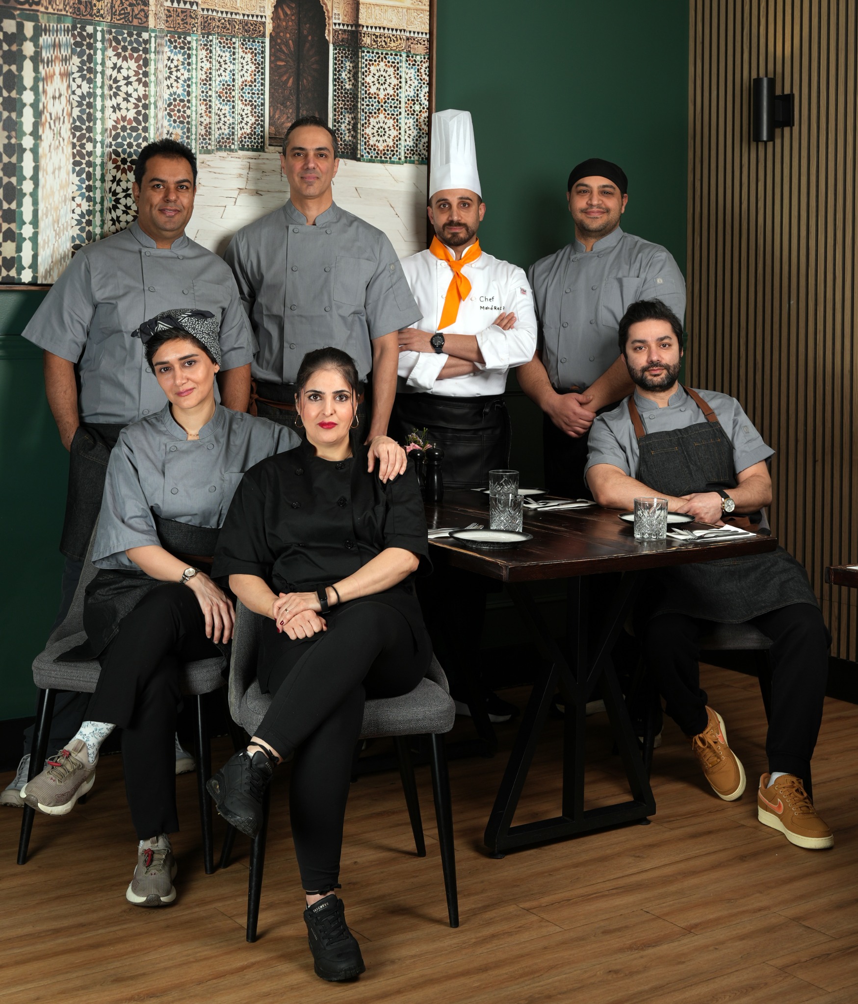 Miraas Restaurant culinary and kitchen team in Vancouver