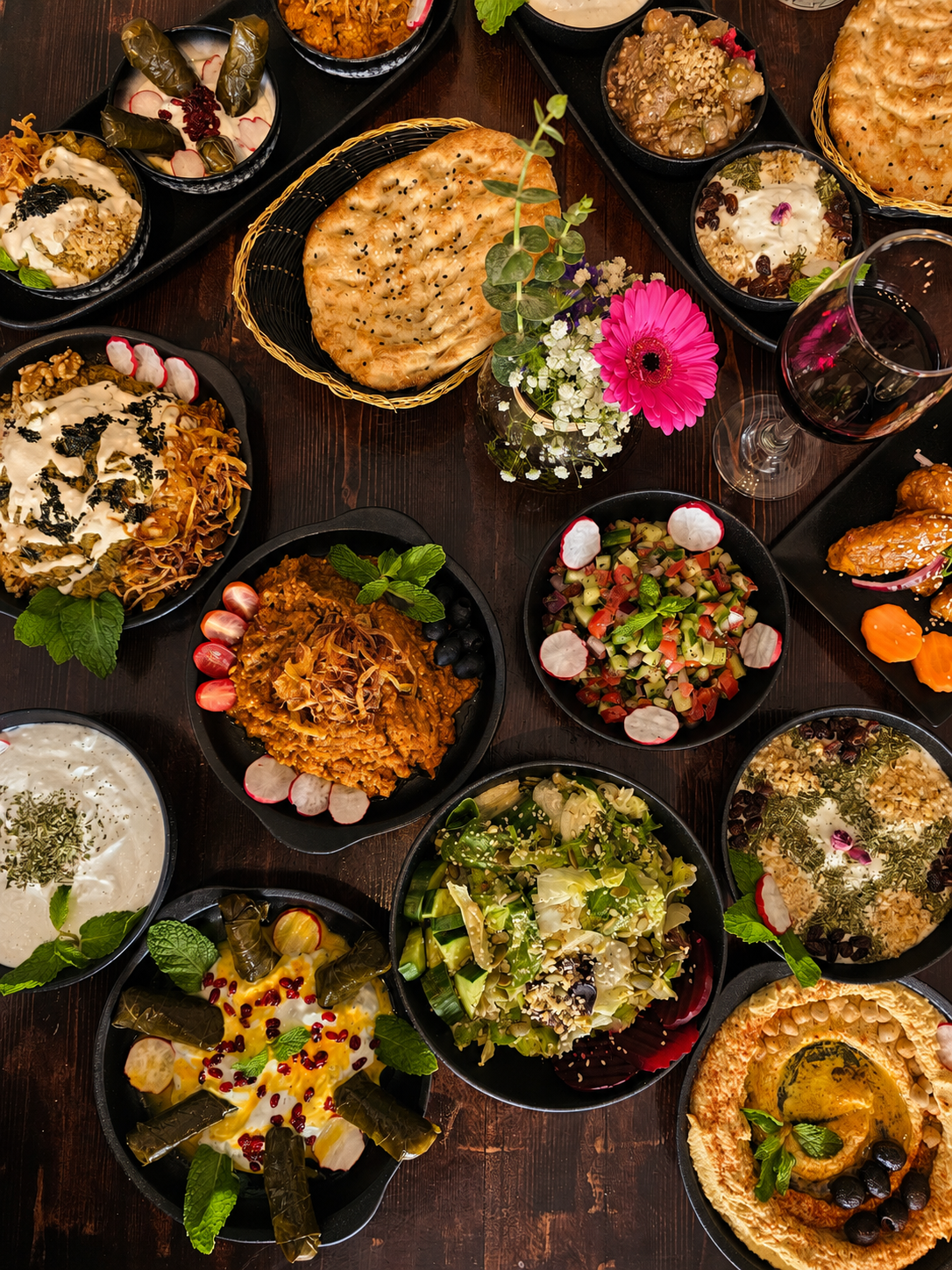 Persian flavours and appetizers at Miraas Restaurant