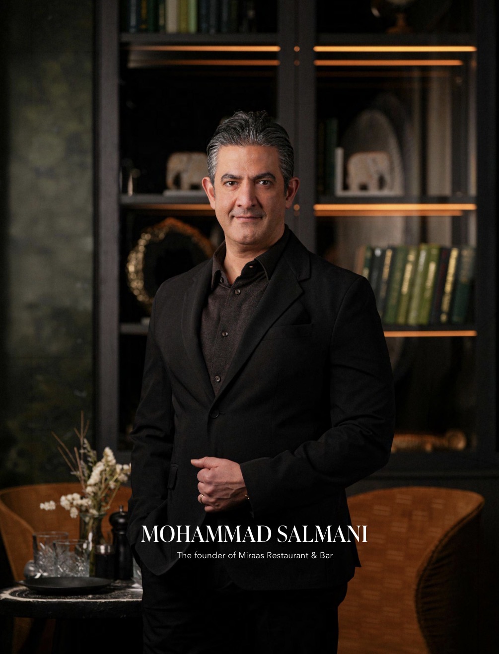 Mohammad Salmani, founder of Miraas Restaurant and Bar