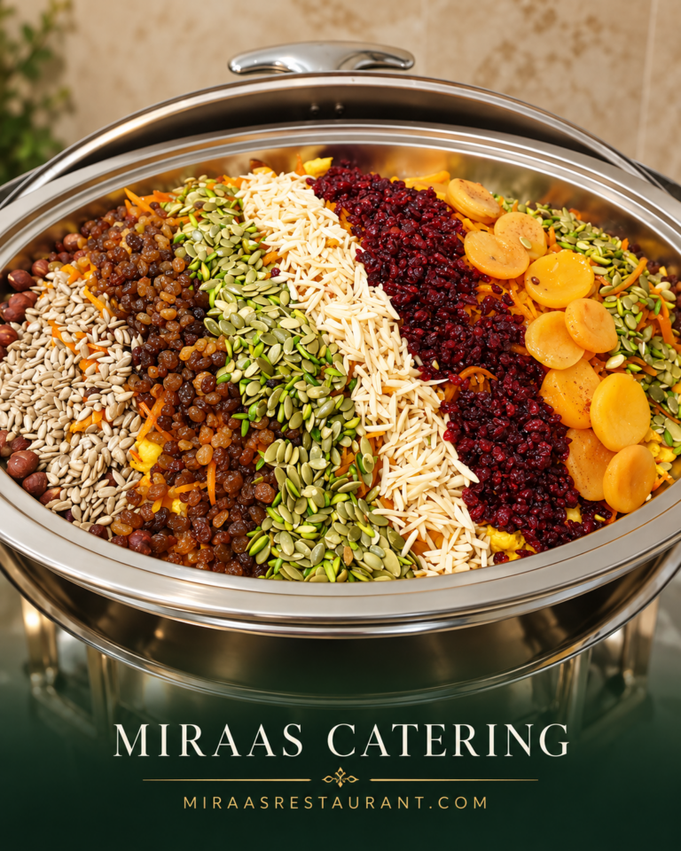Miraas premium Persian rice catering