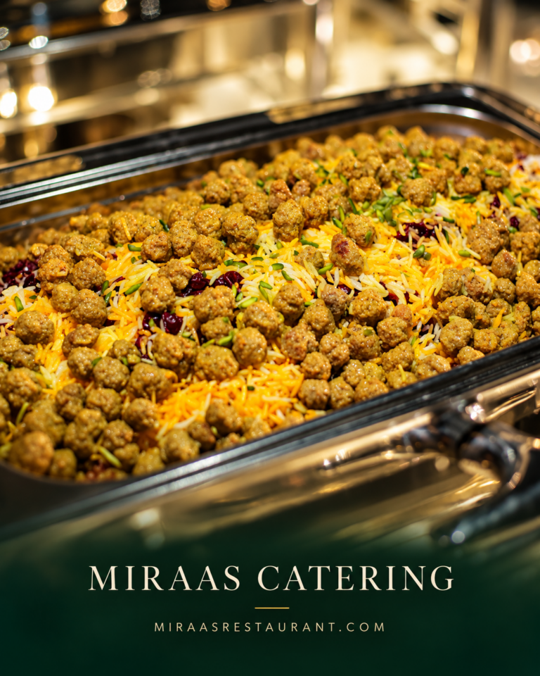 Miraas saffron rice and meat catering